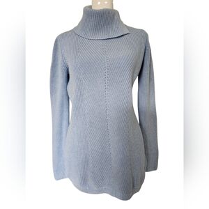 Talbots Soft Blue Turtleneck Sweater XS